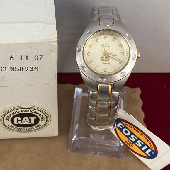 Vintage NOS Caterpillar Company Watch by Fossil - Picture 7 of 8